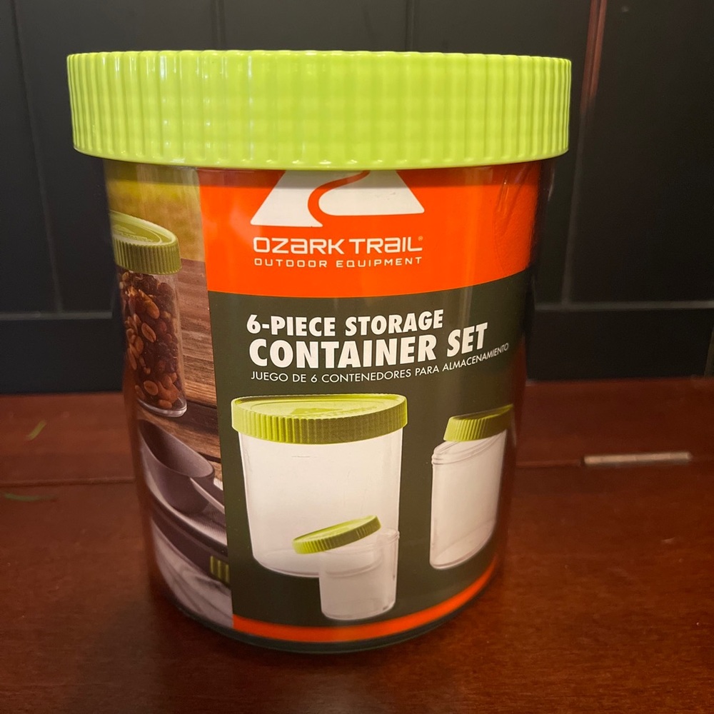 Storage canisters Ozark Trail 6 Piece Storage Container Set Camping New